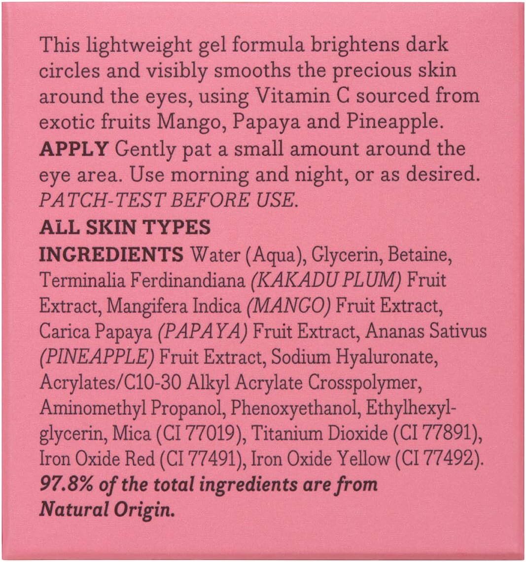 Essano Vitamin C Eye Gel 10g - Brightening, Organic, Antioxidant, New Zealand