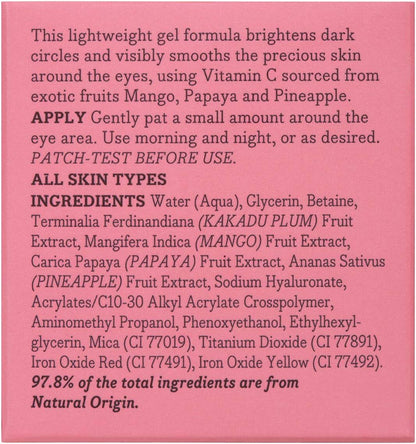 Essano Vitamin C Eye Gel 10g - Brightening, Organic, Antioxidant, New Zealand