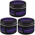 Dominate Polishing Pomade 105g 3 Pack Strong Hold High Shine Hair Styling Wax
