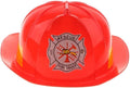 KIDS FIREMAN HAT Firemans Helmet Costume Dress Up Party Red Plastic Halloween Cap - SuperSaverAU - view 2