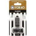 Fox 40 Classic Pealess Whistle with 3-Chamber Design - Black
