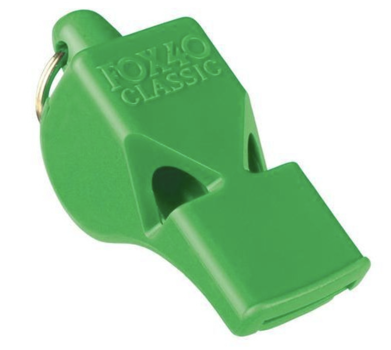 Fox 40 Classic Whistle - Green 3 Chamber Pealess Sports Referee