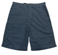 Premium Men's Check Grey 100% Cotton Summer Shorts XL/36