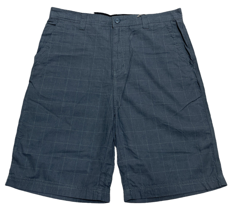 Premium Men's Check Grey 100% Cotton Summer Shorts XL/36