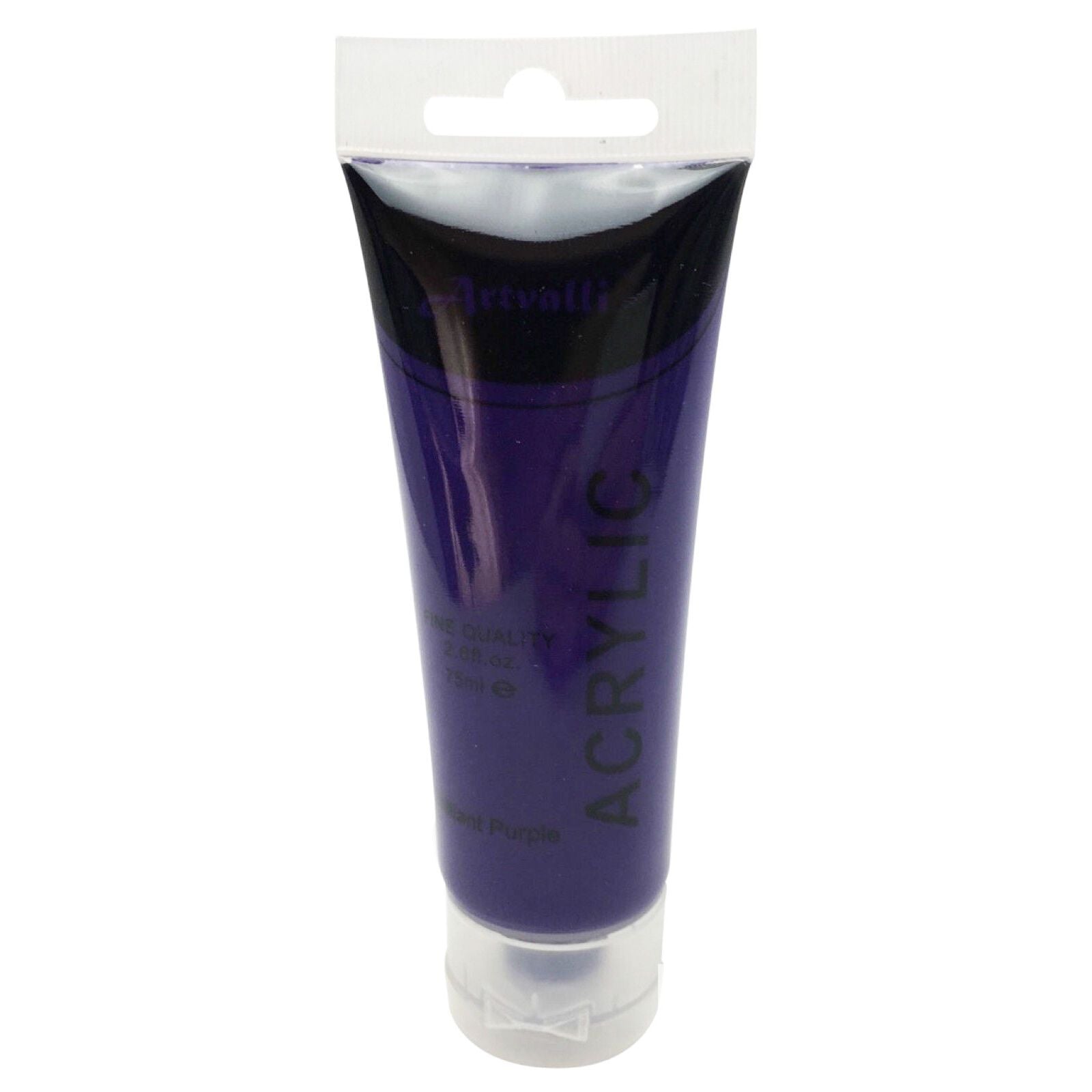 Premium Water Based Acrylic Paint 75ml Tube - Brilliant Purple