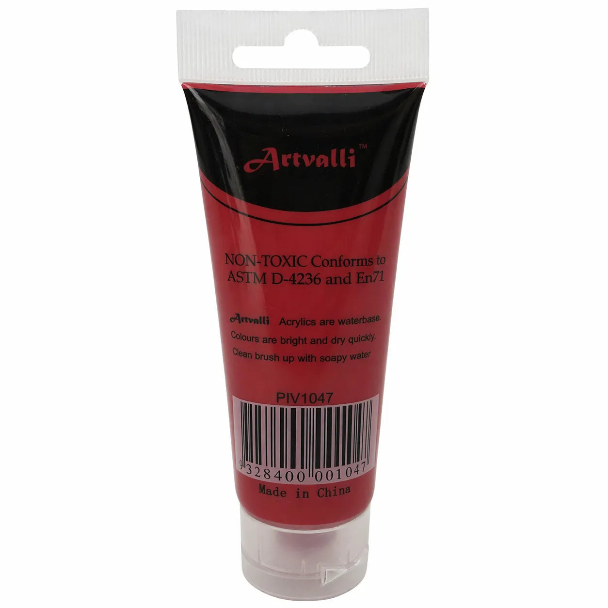 Premium Water Based Acrylic Paint 75ml Tube - Carmine Red