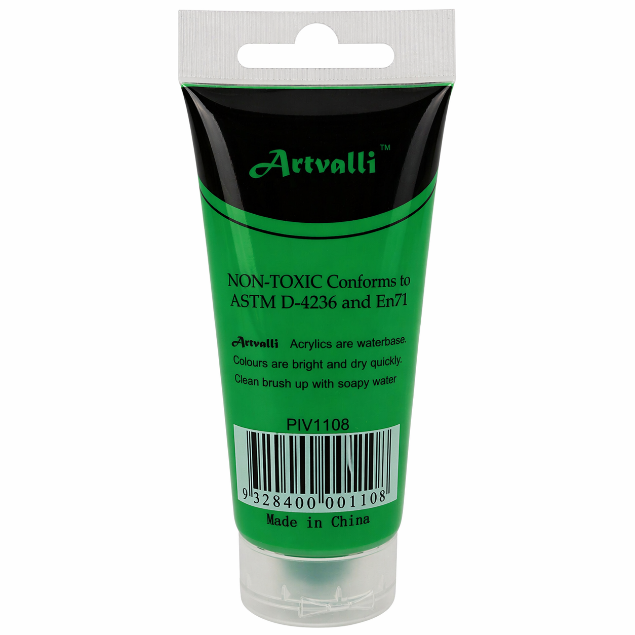 Premium Water Based Acrylic Paint 75ml Tube - Light Green