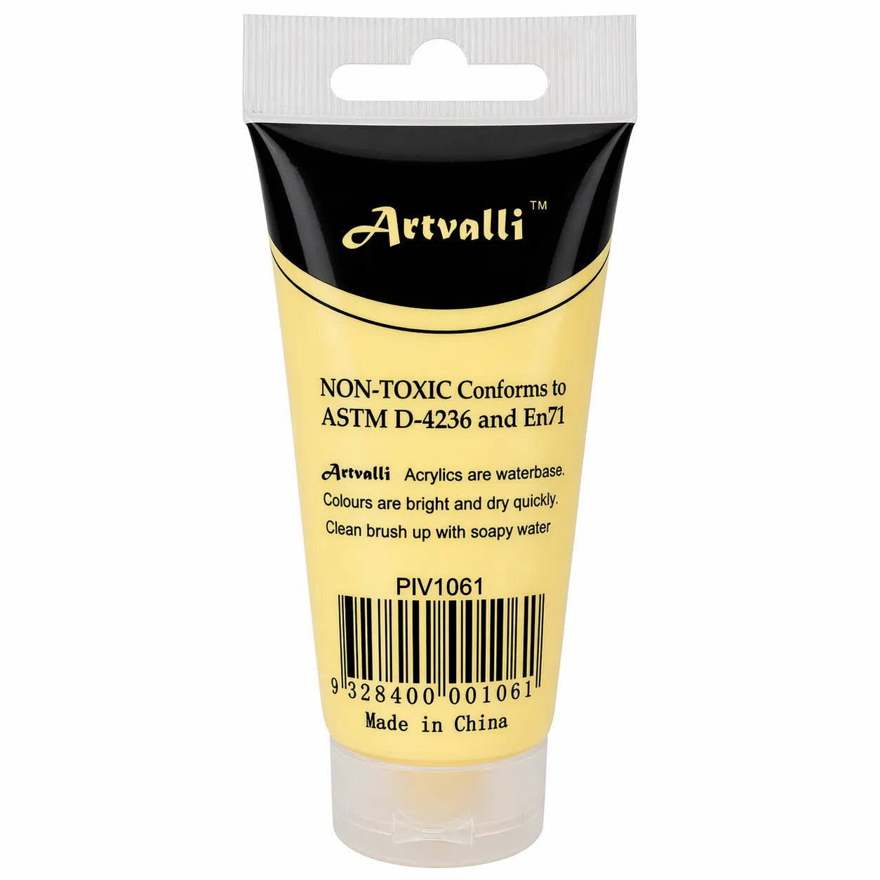 Premium Water Based Acrylic Paint 75ml Tube - Naples Yellow