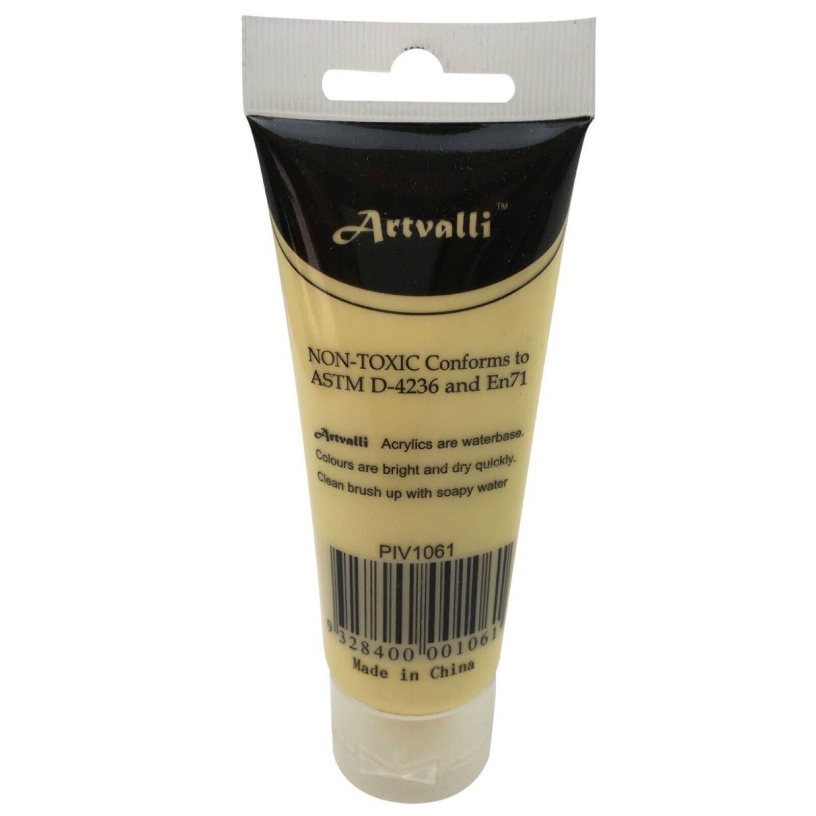 Premium Water Based Acrylic Paint 75ml Tube - Naples Yellow