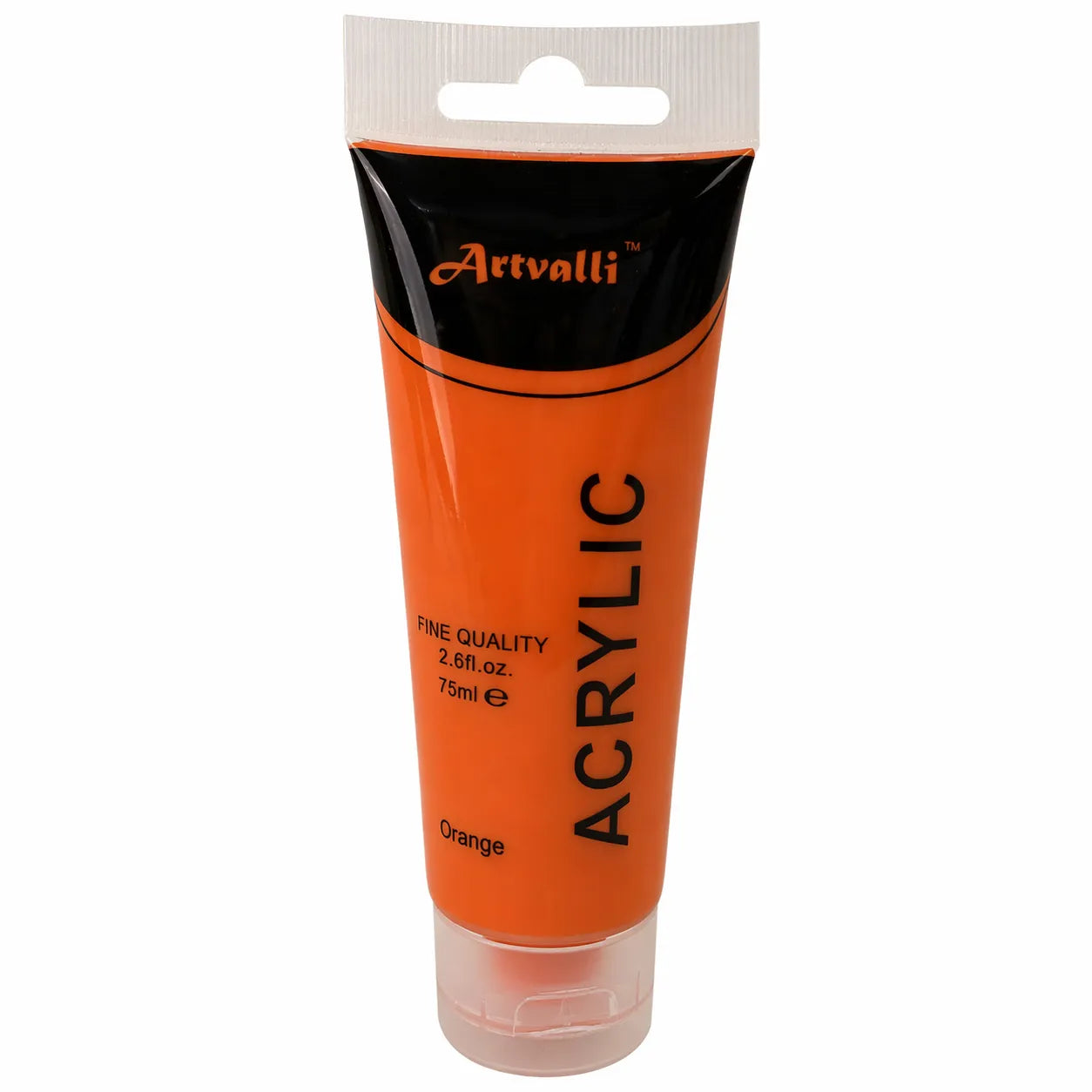Premium Water Based Acrylic Paint 75ml Tube - Orange