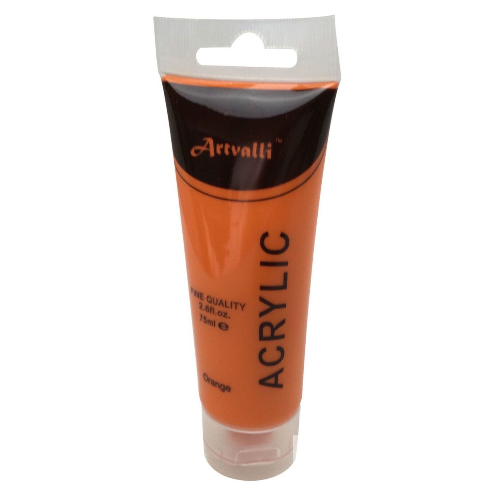 Premium Water Based Acrylic Paint 75ml Tube - Orange