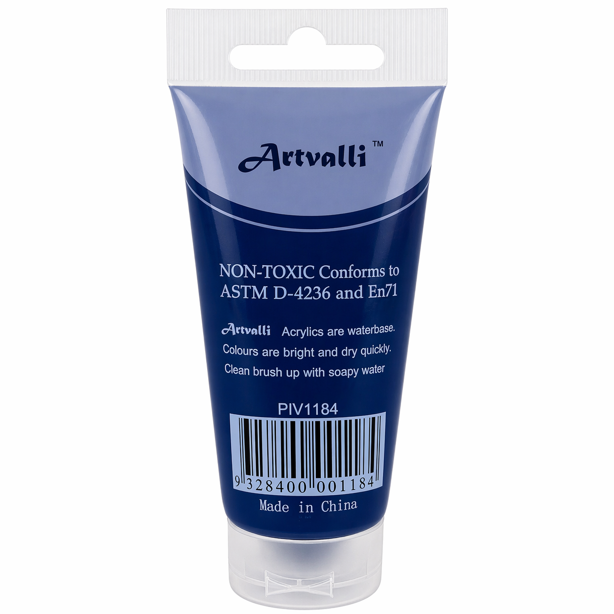 Premium Water Based Acrylic Paint 75ml Tube - Phthalo Blue