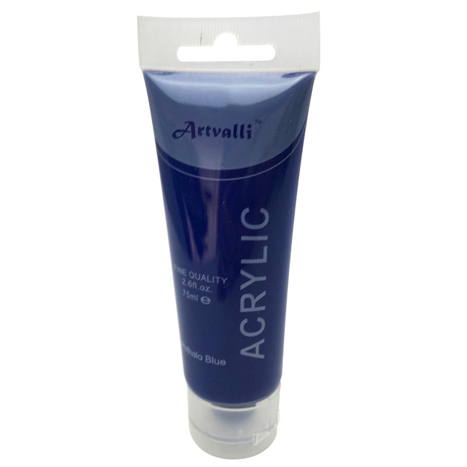 Premium Water Based Acrylic Paint 75ml Tube - Phthalo Blue