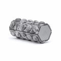 Adidas Mini Textured Foam Roller for Muscle Recovery - Grey Camo, 18cm