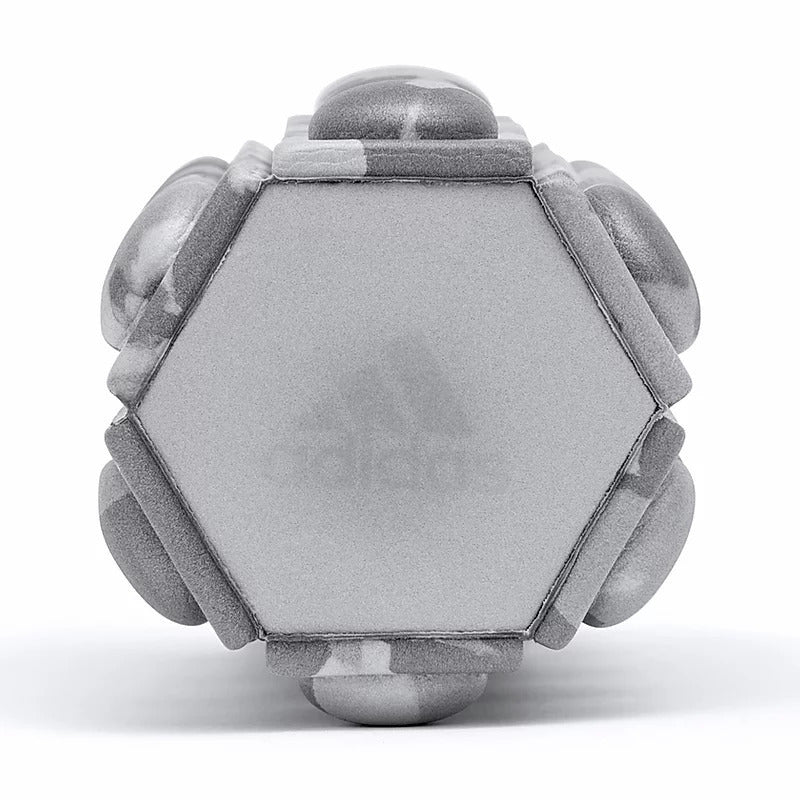 Adidas Mini Textured Foam Roller for Muscle Recovery - Grey Camo, 18cm