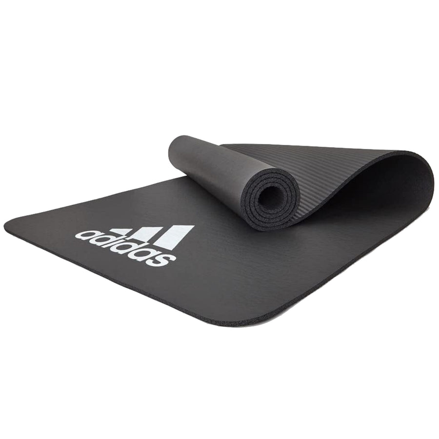 Adidas Fitness Mat 7mm NBR with Ridged Grip Base - Grey