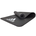 Adidas Fitness Mat 7mm NBR with Ridged Grip Base - Grey