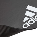 Adidas Fitness Mat 7mm NBR with Ridged Grip Base - Grey