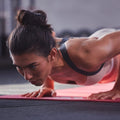 Adidas Fitness Mat with Ridged Non-Slip Base - Red, 7mm