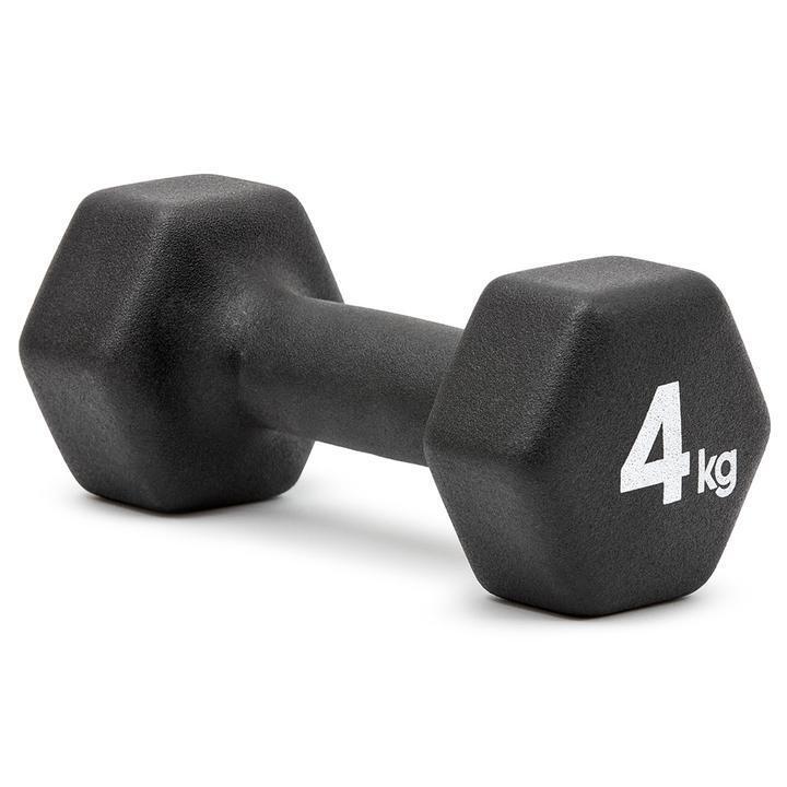 Adidas Hex Cast Iron Dumbbells with Neoprene Coating - 4kg Pair