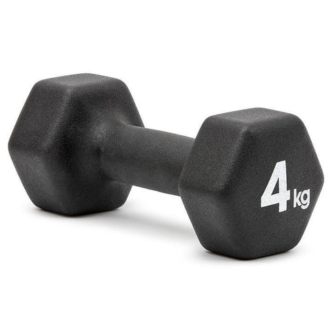 Adidas Hex Cast Iron Dumbbells with Neoprene Coating - 4kg Pair