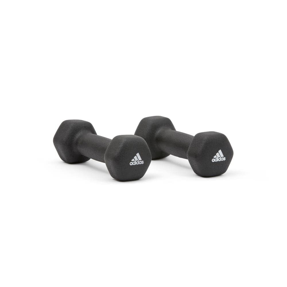 Adidas Cast Iron Dumbbells with Neoprene Coating - 1kg Pair