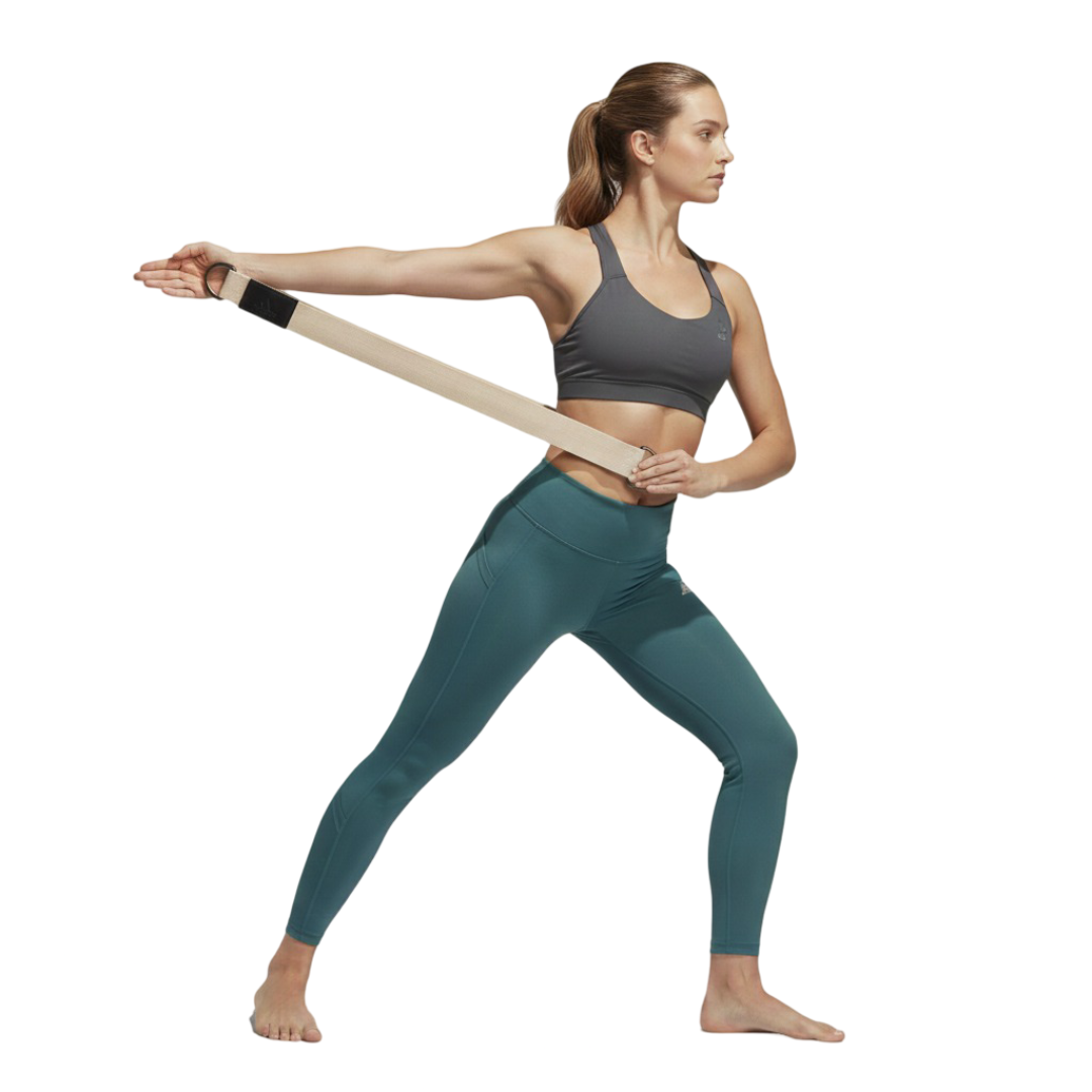 Adidas Premium Woven Cotton Yoga Strap with Metal D Buckle - 2.5m