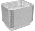 120x Aluminium Disposable Foil Trays 22x15.5x5cm - Oven & Freezer Safe, No Mess - SuperSaverAU - view 1
