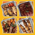 120x Aluminium Disposable Foil Trays 22x15.5x5cm - Oven & Freezer Safe, No Mess - SuperSaverAU - view 4
