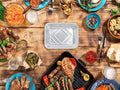 Premium Aluminium Foil Food Containers with Lids – 22 x 15 x 4.5cm, 144 Pack