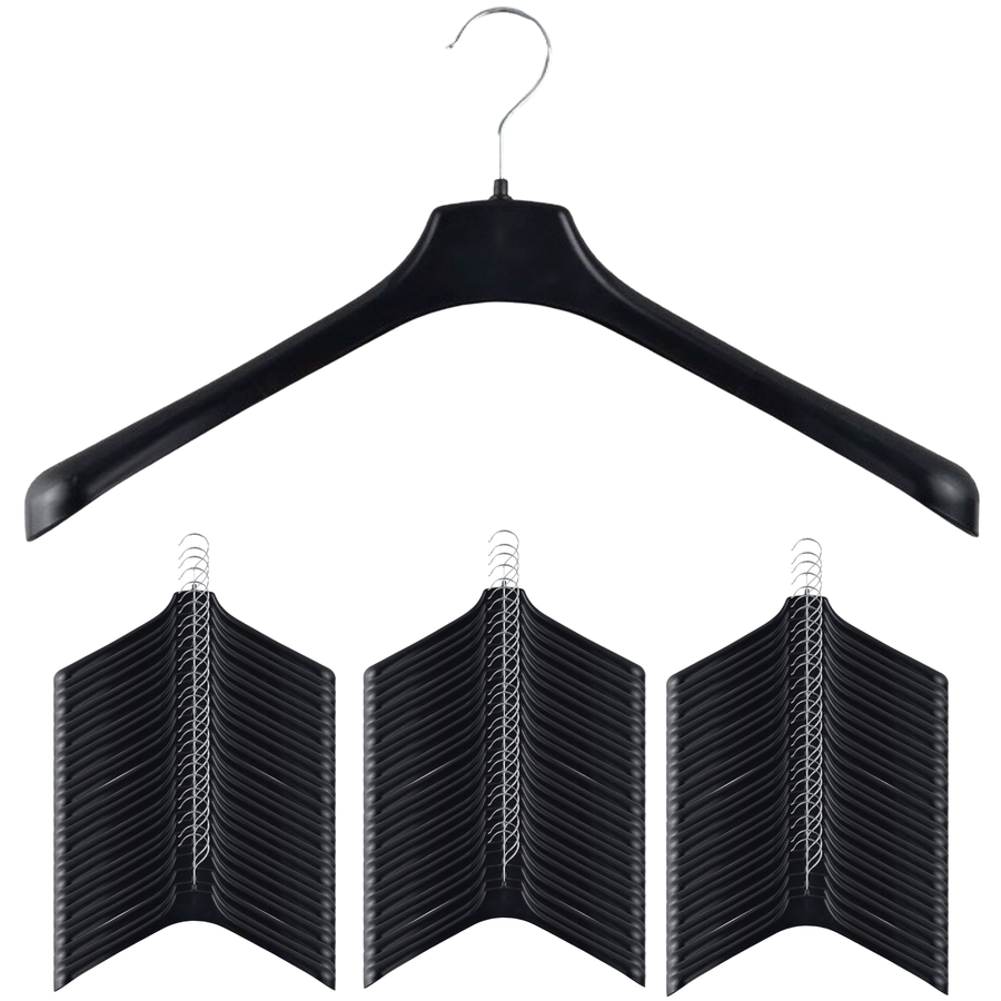 Premium Heavy Duty Jacket Hangers – 460mm, 60 Pack