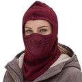 Premium Burgundy Thermal Fleece Balaclava Ski Face Mask