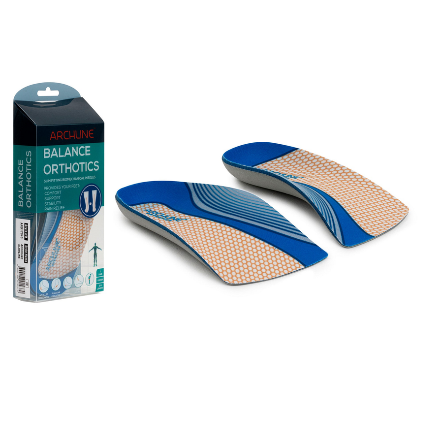 ARCHLINE 3/4 Slim Orthotics EUR 43 for Plantar Fasciitis, Arch Support, Comfort - SuperSaverAU - view 1