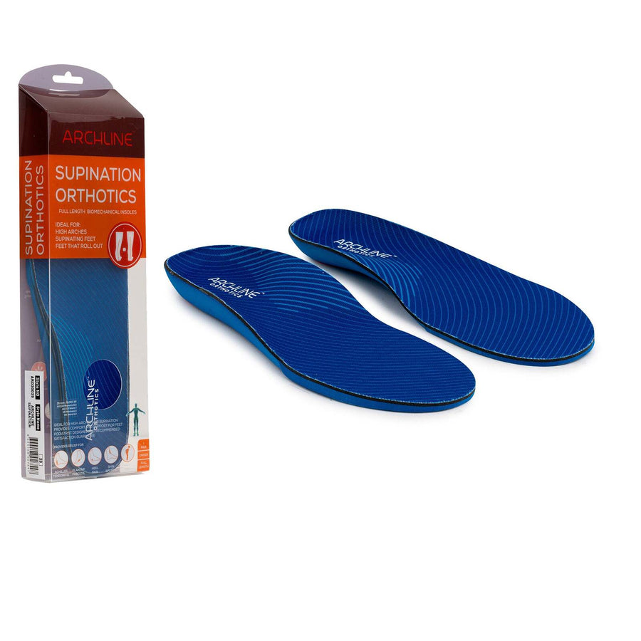 Archline Supination Orthotic Insoles - Full Length (Unisex) Plantar Fasciitis High Arch - Euro 40 - SuperSaverAU - view 1