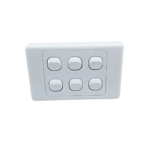 6 Gang Wall Plate Electricity Switch - SuperSaverAU - view 2