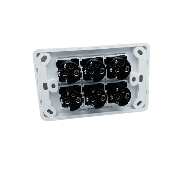 6 Gang Wall Plate Electricity Switch - SuperSaverAU - view 3