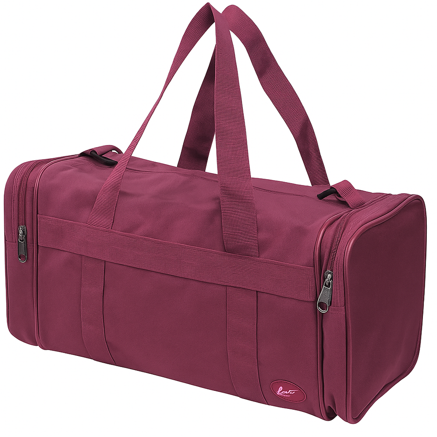 Premium Maroon 28L Foldable Travel Duffel Bag for Gym and Sports