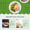 Premium Sugarcane Bagasse Round Bowls – 18cm 450ml, 600 Pack