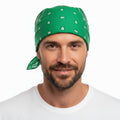 Premium Paisley Cotton Bandana - Dark Green, 54 x 54cm