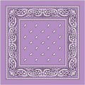 BANDANA Paisley 100% COTTON Head Wrap Durag Bandanna Summer Biker Scarf Mask - Lilac - SuperSaverAU - view 2