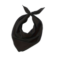 Premium Plain Cotton Bandana - Black, 54 x 54cm