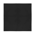 Premium Plain Cotton Bandana - Black, 54 x 54cm
