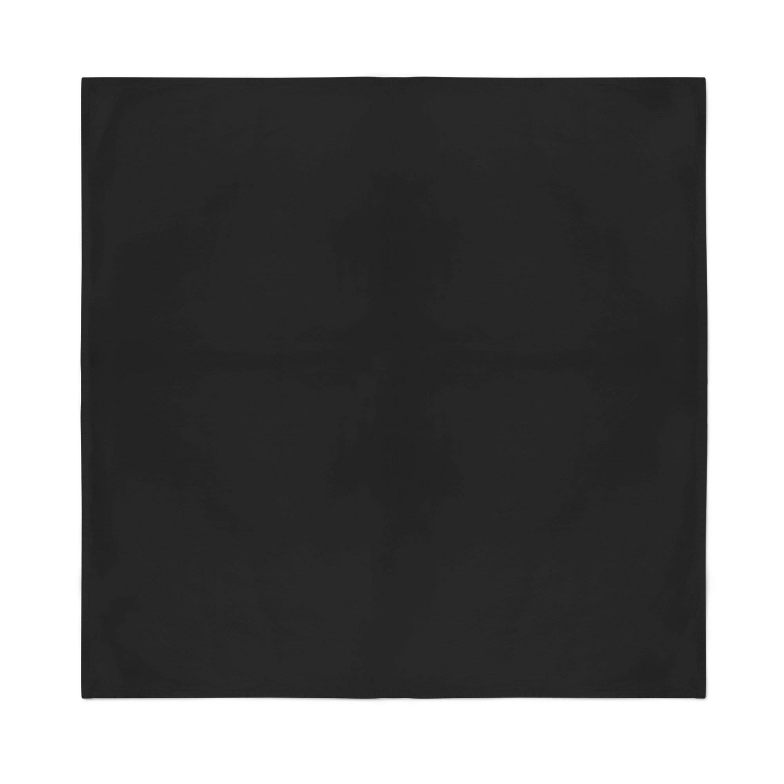Premium Plain Cotton Bandana - Black, 54 x 54cm