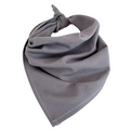 Premium Plain Cotton Bandana - Grey, 54 x 54cm