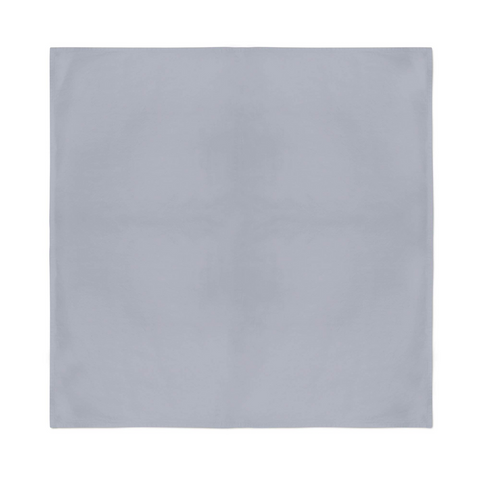 Premium Plain Cotton Bandana - Grey, 54 x 54cm