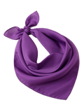 Premium Plain Cotton Bandana - Purple, 54 x 54cm