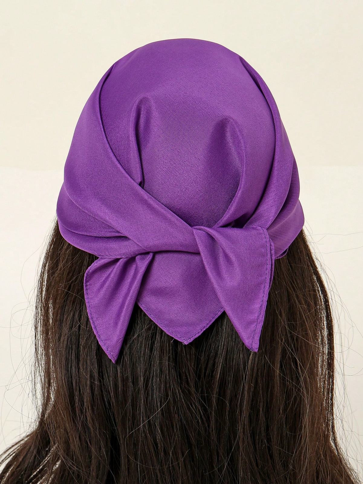 Premium Plain Cotton Bandana - Purple, 54 x 54cm
