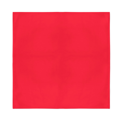Plain Bandana 100% COTTON Head Wrap Durag Bandanna Summer Biker Scarf Mask - Red - SuperSaverAU - view 1