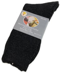 Premium 1 Pair Black Merino Wool Blend Thermal Work Socks 11-14