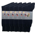 Premium 6 Pair Navy Merino Wool Blend Heavy Duty Work Socks 11-14
